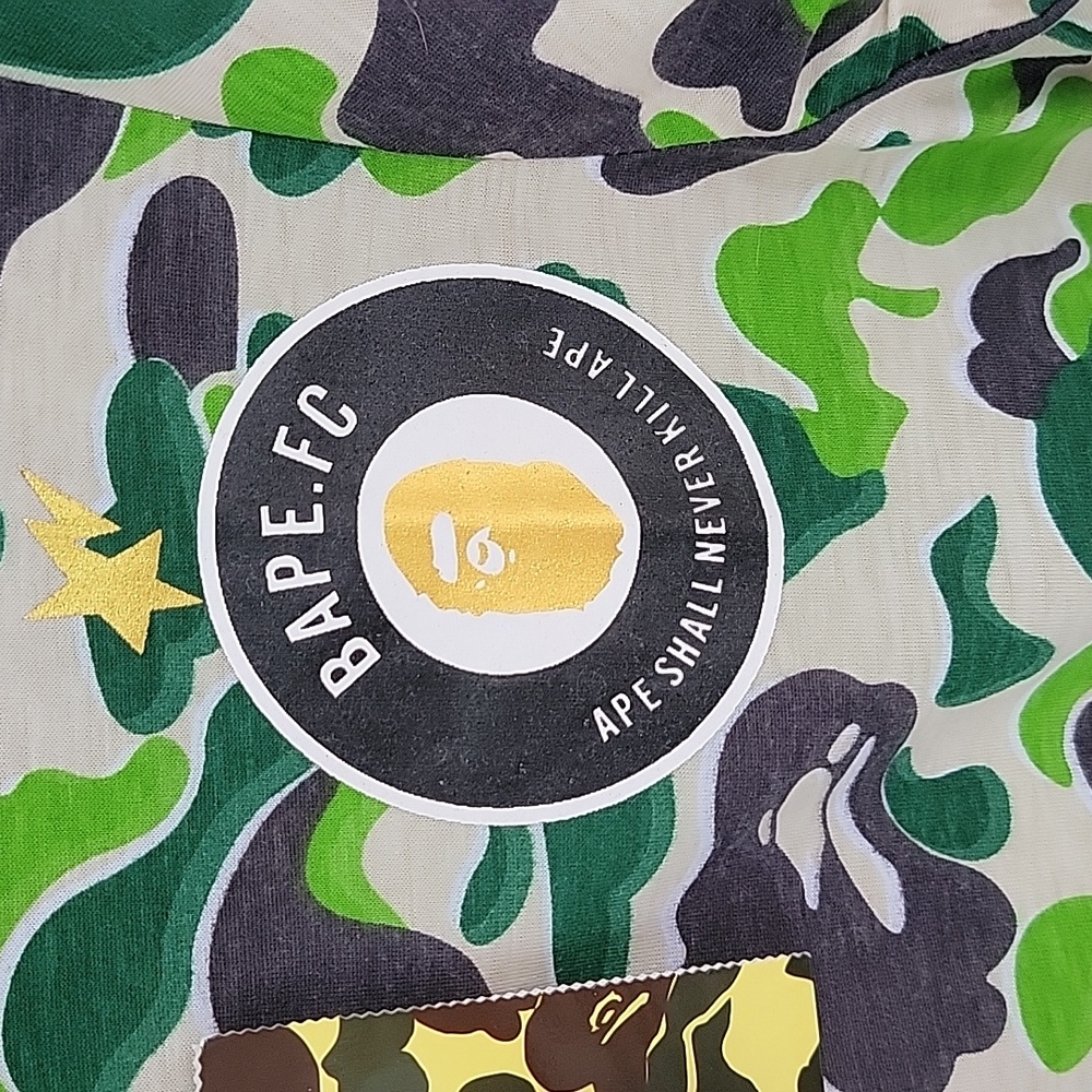 BAPE X Puma ABC Camo FC T-shirt Sz M A Bathing Ape - Picture 2 of 10